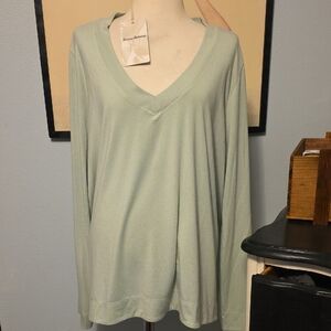 Tommy Bahama Kauai Jersey Long Sleeve Tee Silky Green Sized XL New